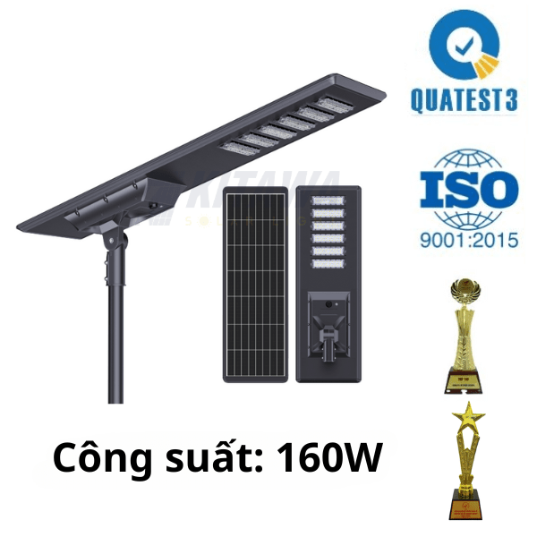 [160W] Đèn Liền Thể Công Trình Năng Lượng Mặt Trời 160W Nova - NV.160