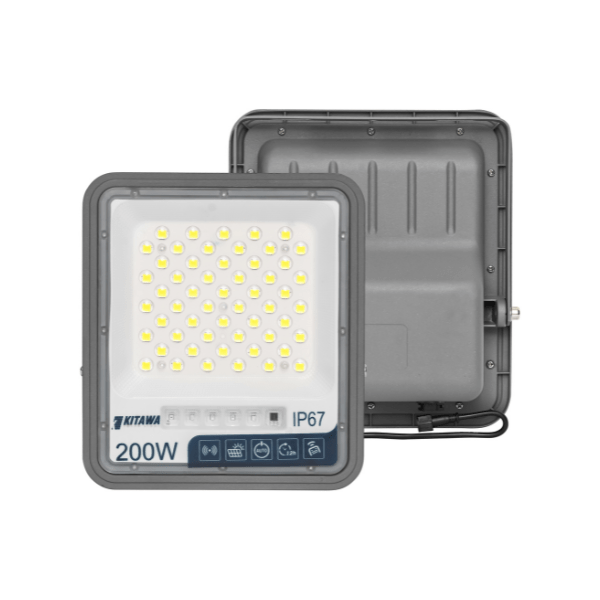 Đèn Pha Chống Chói Năng Lượng Mặt Trời 200W Công Nghệ Mới KITAWA - DP11A.200