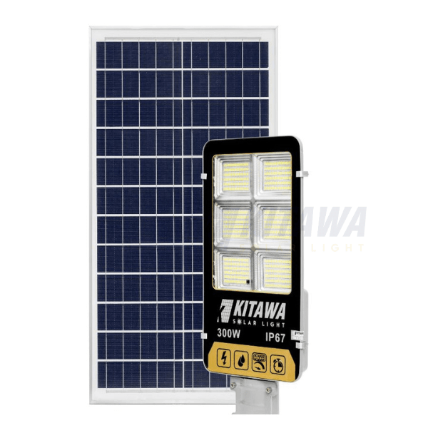 [300W] Đèn Đường Năng Lượng Mặt Trời KITAWA Solar Light 300W BC1300