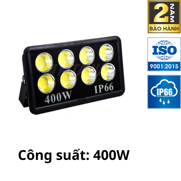 [400W] Đèn Pha LED Điện 400W Chống Chói, Ánh Sáng Trắng AC.DP01.400