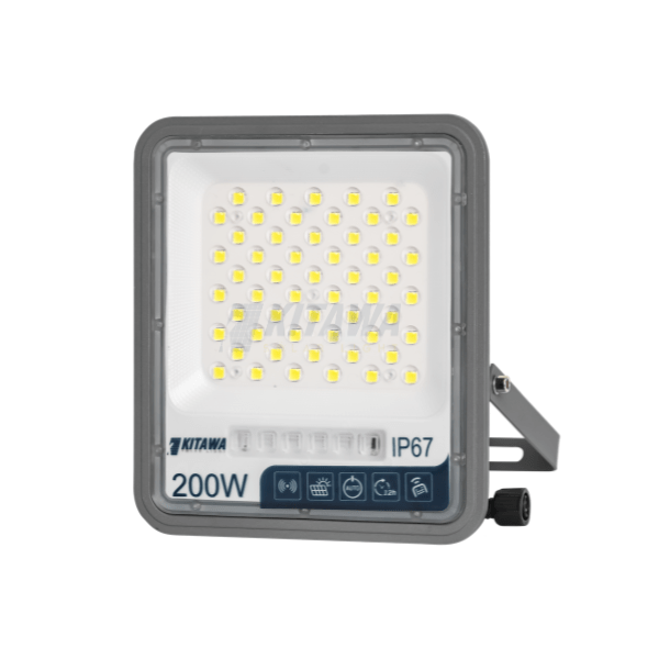 Đèn Pha Chống Chói Năng Lượng Mặt Trời 200W Thế Hệ Mới KITAWA - FL5200