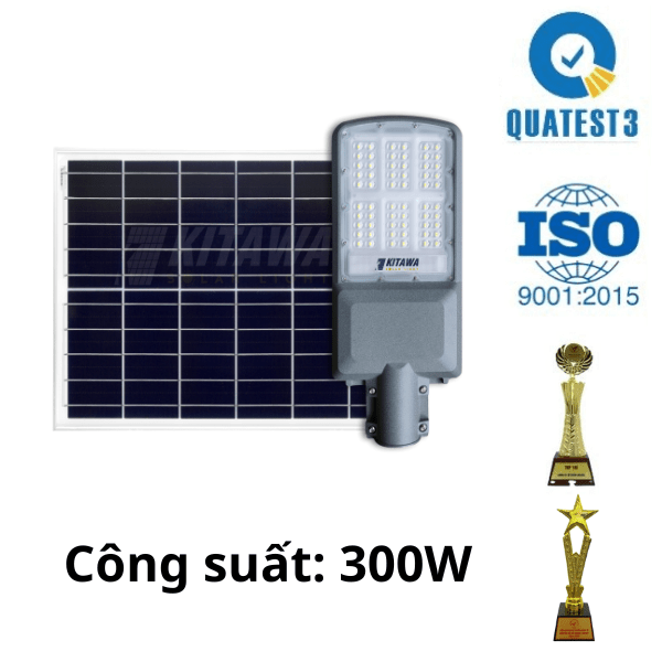 Đèn Đường Năng Lượng Mặt Trời 300W KITAWA - BC9A.300