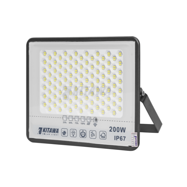 Đèn pha năng lượng mặt trời chống chói 200W KITAWA DP5200