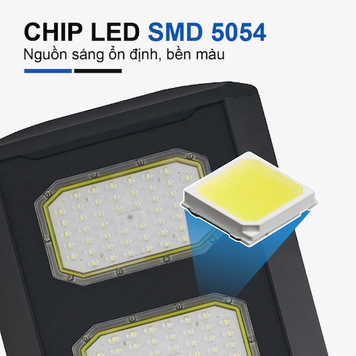 Đèn Liền Thể Công Trình Năng Lượng Mặt Trời 600W Vỏ Nhôm, Chống Bão - CTLT.CA02.600
