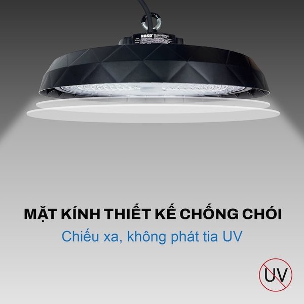 Đèn LED Highbay 100W KITAWA UFO2100A (Điều Chỉnh Công Suất Linh Hoạt)