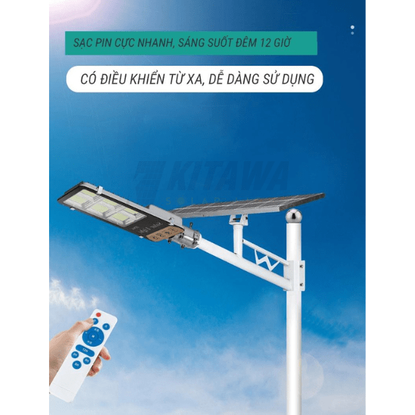 Đèn Đường Năng Lượng Mặt Trời KITAWA Solar Light 300W BC1300