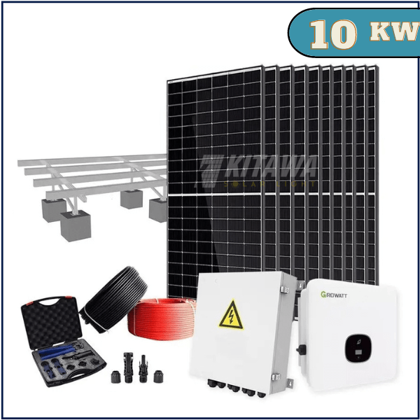 Combo hệ thống điện mặt trời bám tải dành cho gia đình công suất 10KW