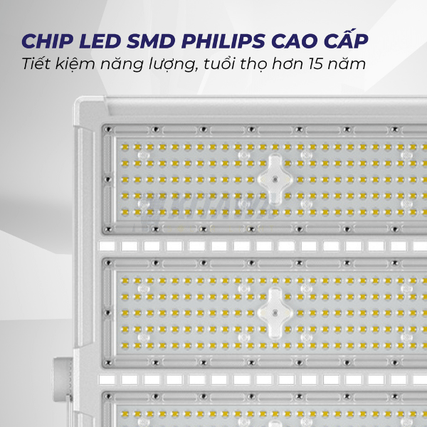 Đèn Pha LED 300W Chip LED Philips Cao Cấp 3 Khoang KITAWA - AC.DP05.300