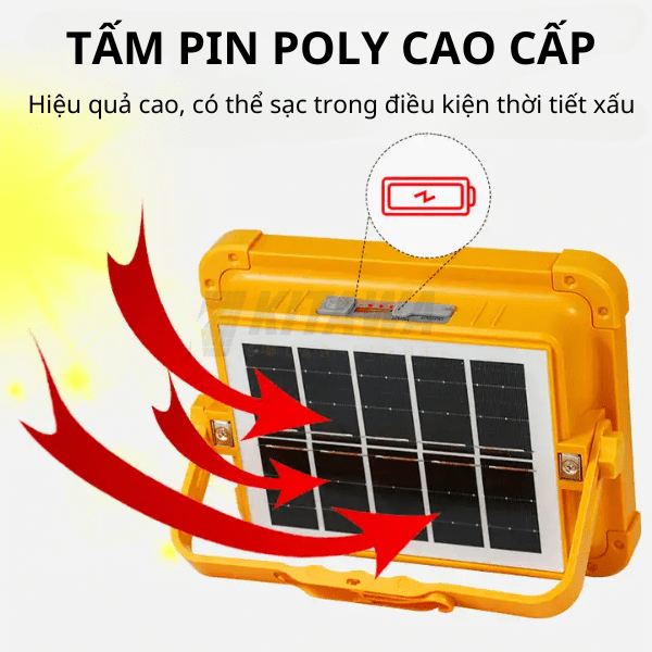 Đèn Cầm Tay Năng Lượng Mặt Trời 50W KITAWA - CT350