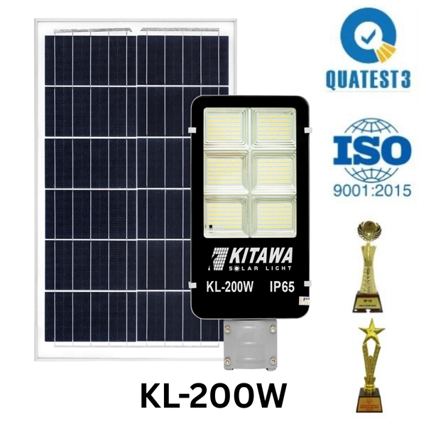 Đèn bàn chải năng lượng mặt trời 200W KITAWA BC1200