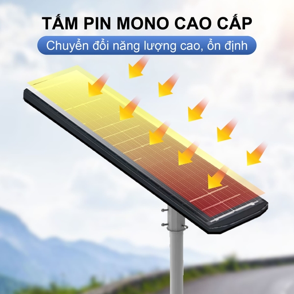 Đèn Liền Thể Công Trình Năng Lượng Mặt Trời 1200W Chống Bão CTLT.CA01.1200