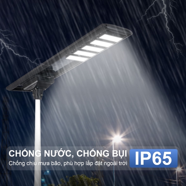 Đèn Liền Thể Công Trình Năng Lượng Mặt Trời 800W Chống Bão CTLT.CA01.800