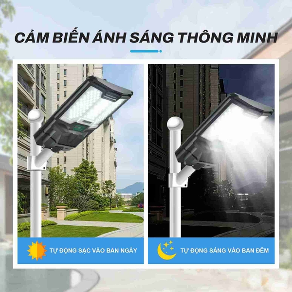 Đèn Đường Liền Thể Năng Lương Mặt Trời 800W LT19.800 Chống Nước Cao