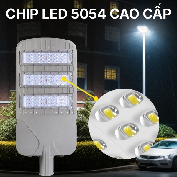 Đèn Đường Công Trình Năng Lượng Mặt Trời 60W BCDT9.60 Chống Nước Bền Bỉ