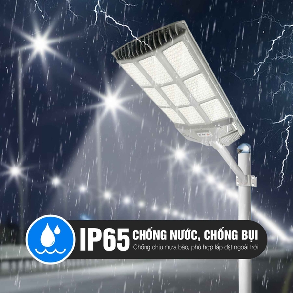 Đèn Liền Thể Năng Lượng Mặt Trời 600W Chính Hãng KITAWA LT18.600 Chiếu Sáng Mạnh Mẽ