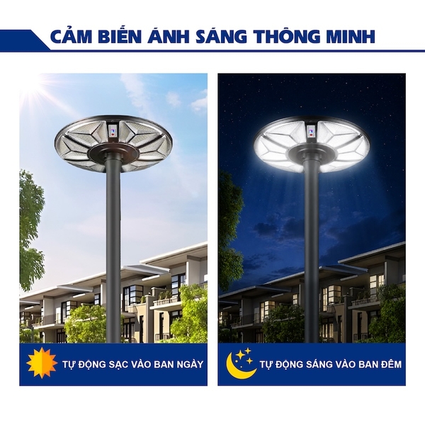 Đèn Đĩa Bay UFO Năng Lượng Mặt Trời 600W KITAWA - UF4.600