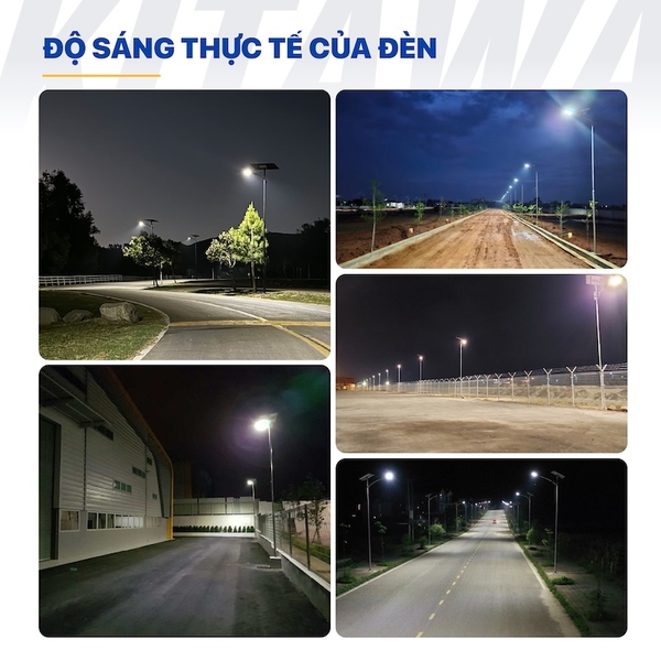 Đèn Đường Công Trình Năng Lượng Mặt Trời 32W 2 Khoang KITAWA - BCDT8.32