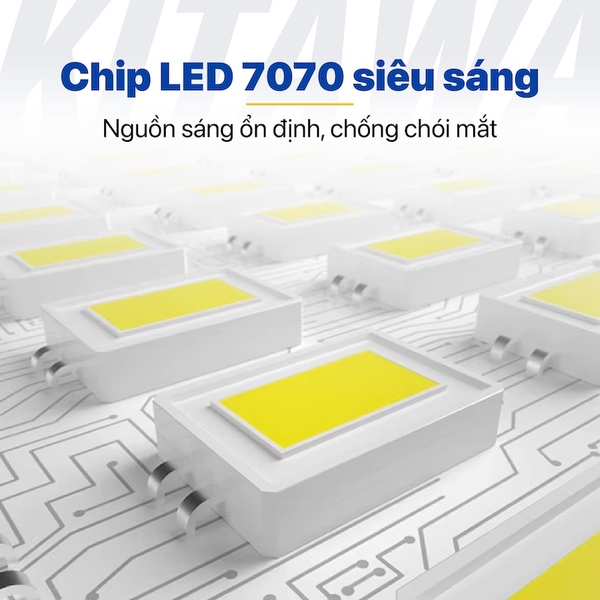 Đèn Đường Công Trình Năng Lượng Mặt Trời 32W 2 Khoang KITAWA - BCDT8.32
