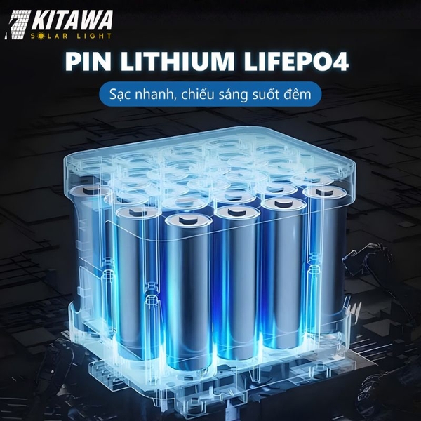 Đèn pha năng lượng mặt trời 100W KITAWA DPN01.100
