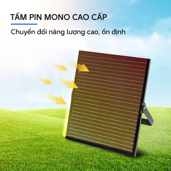 Đèn Pha Chống Chói Năng Lượng Mặt Trời 350W KITAWA - DP24B.350 (Đã bao gồm VAT)
