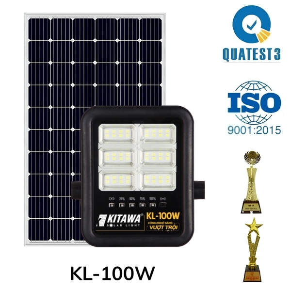 Đèn pha năng lượng mặt trời 100W KITAWA WPN01.100