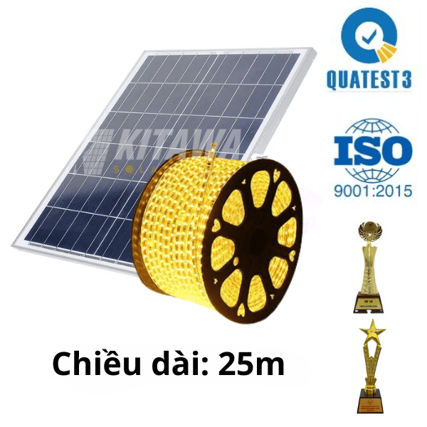 Đèn Led Dây Trang Trí Năng Lượng Mặt Trời 25m KITAWA - DL125