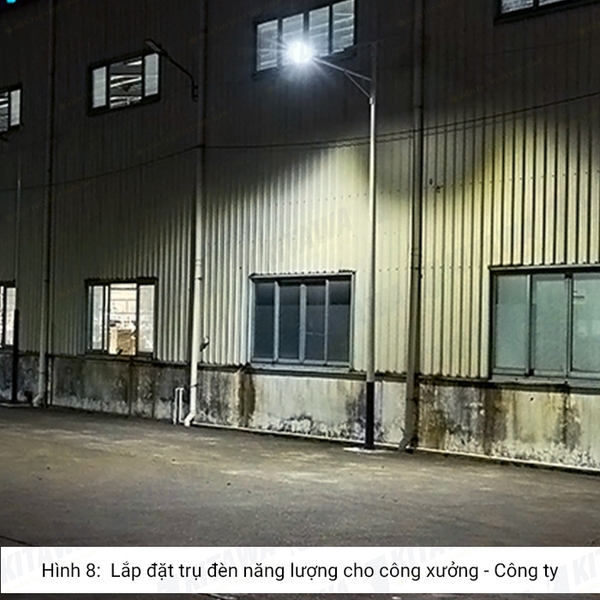 Trụ Đèn Năng Lượng Mặt Trời 5M Kitawa TD03 - Lắp Đèn Năng Lượng Mặt Trời