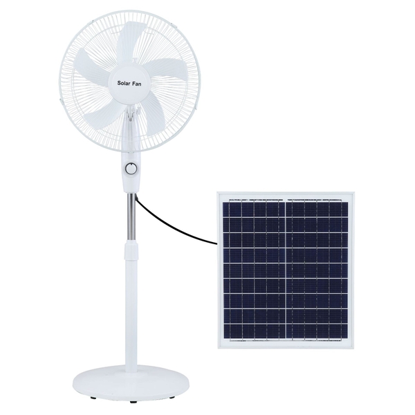 Quạt Năng Lượng Mặt Trời Màu Trắng Kitawa 15W KQ415-T