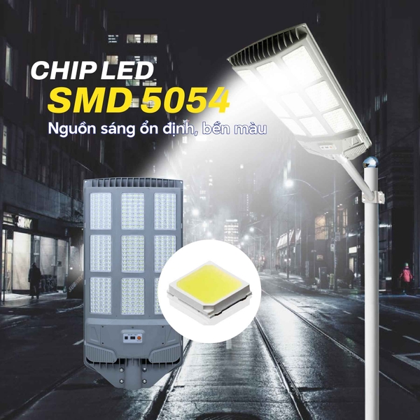 Đèn Liền Thể Năng Lượng Mặt Trời 800W Chính Hãng KITAWA LT18.800 Chiếu Sáng Mạnh Mẽ