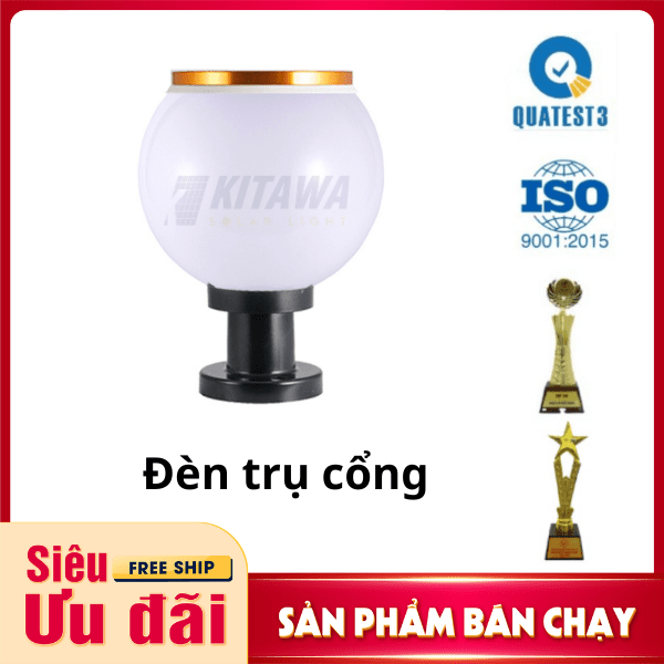 Đèn Trụ Cổng Năng Lượng Mặt Trời SV133