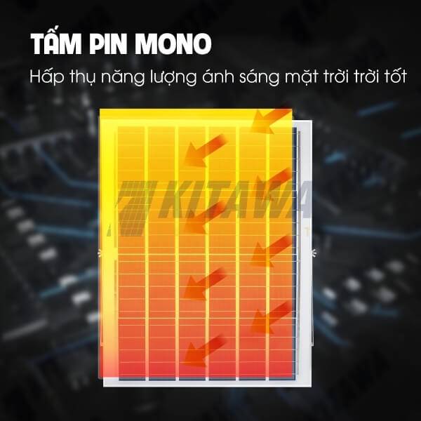Đèn Pha Năng Lượng Mặt Trời 60W KITAWA - DP17.60
