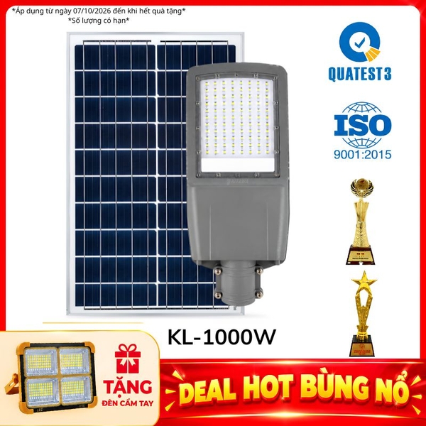 Đèn Đường Công Trình Năng Lượng Mặt Trời 1000W Cao Cấp BCDT61000