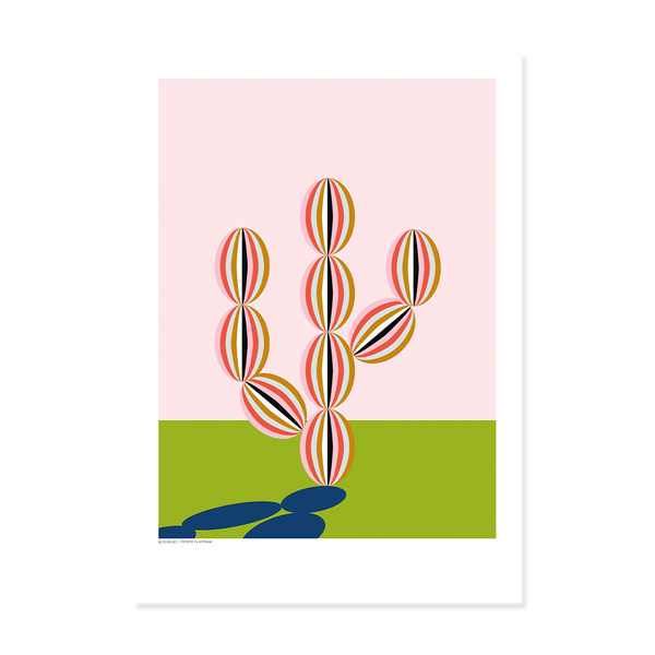 Balloon Cactus A2 A3 A4 Print