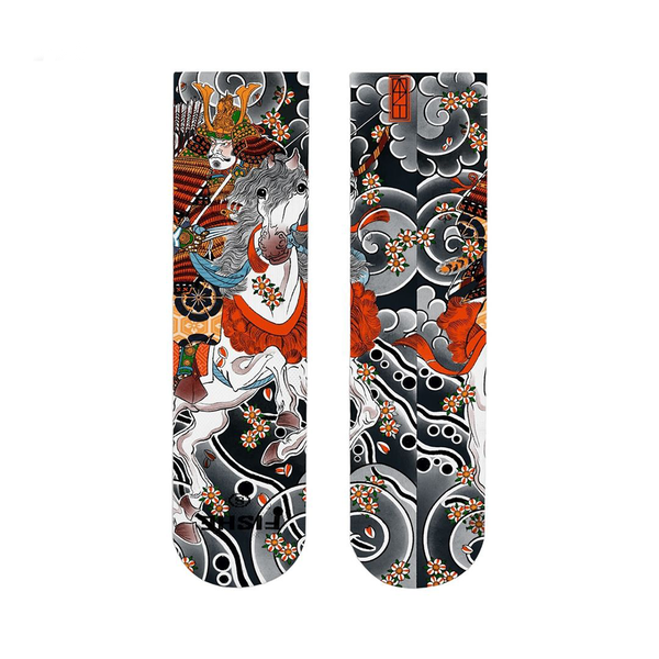 Samurai Over-print Socks by FISHE
