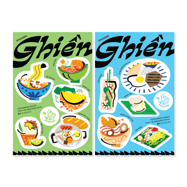 'Ghiền' Vietnamese Food Sticker Set
