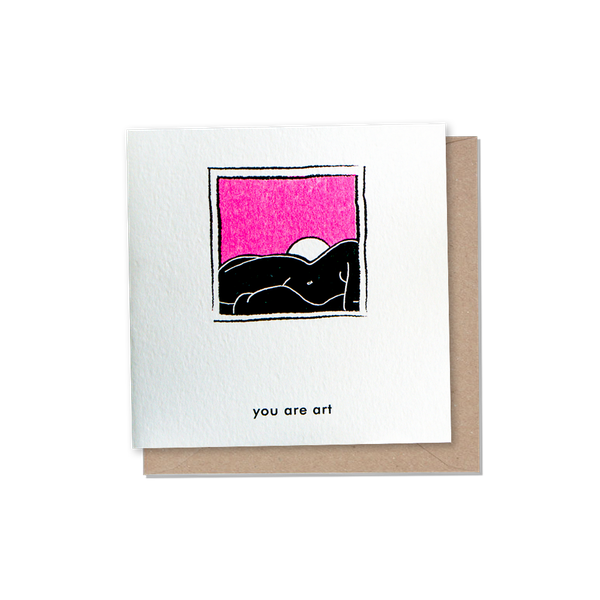 Bodyscape Sunset Riso Card