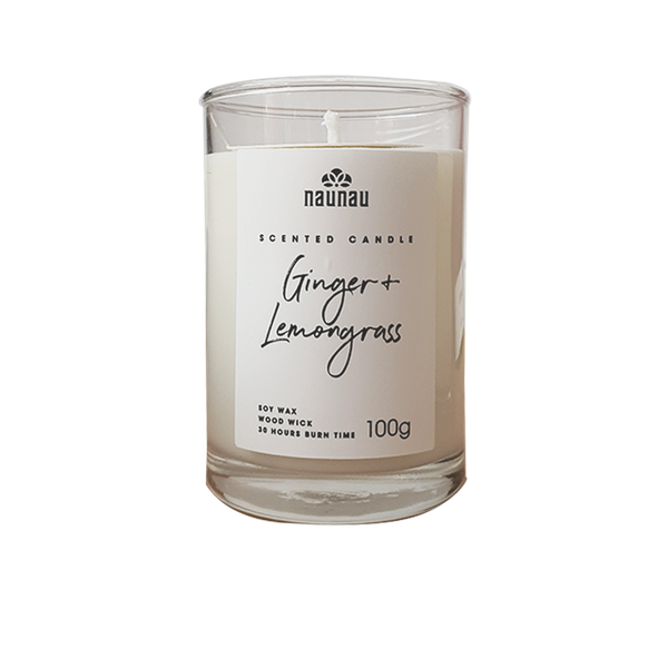 Ginger & Lemongrass Scented Candle