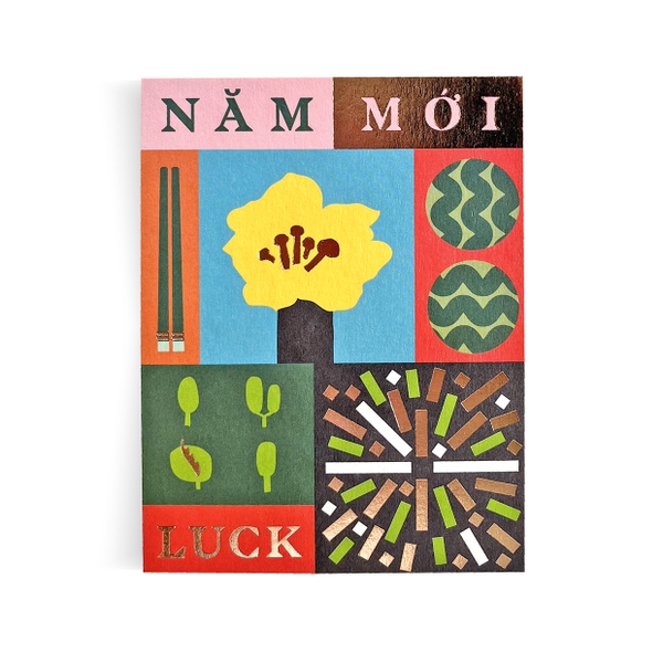 Năm Mới Luck Postcard