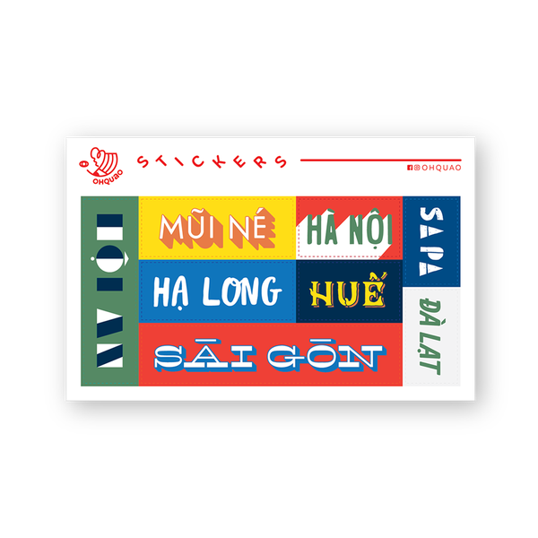 Vietnam Cities Sticker