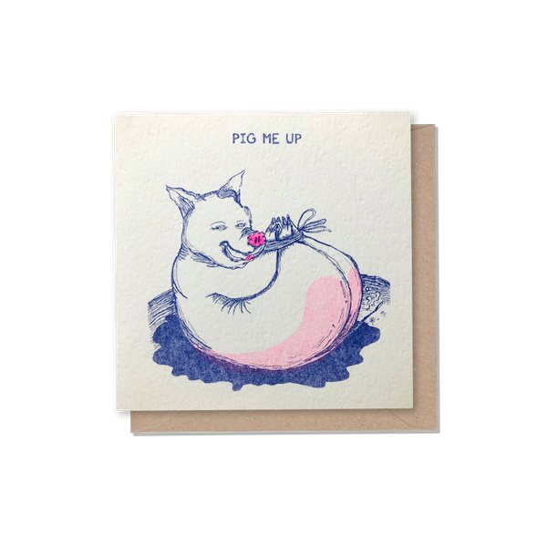 Pig Me Up Riso Card