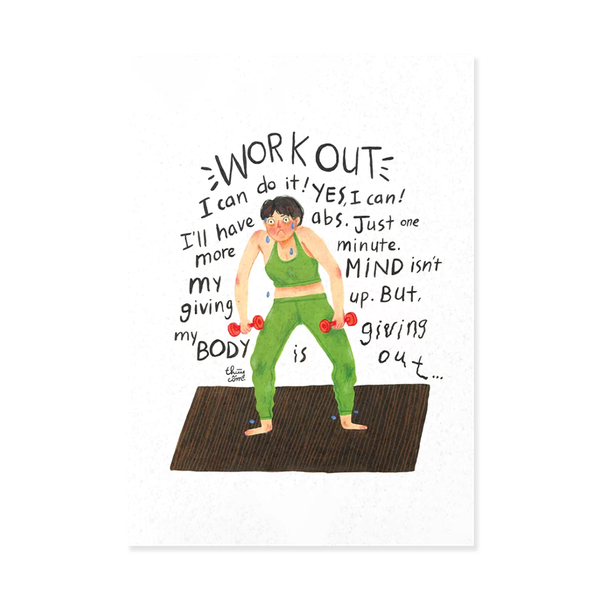 Work Out A4 Print