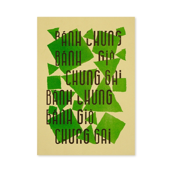 Republish Bánh Chưng Bánh Giò A3 Riso Print