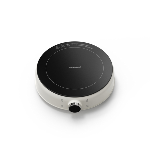 Bếp điện từ mini Locknlock Mini induction cooker 220-240V, 50/60Hz, 1500W EJI126IVY Màu ngà