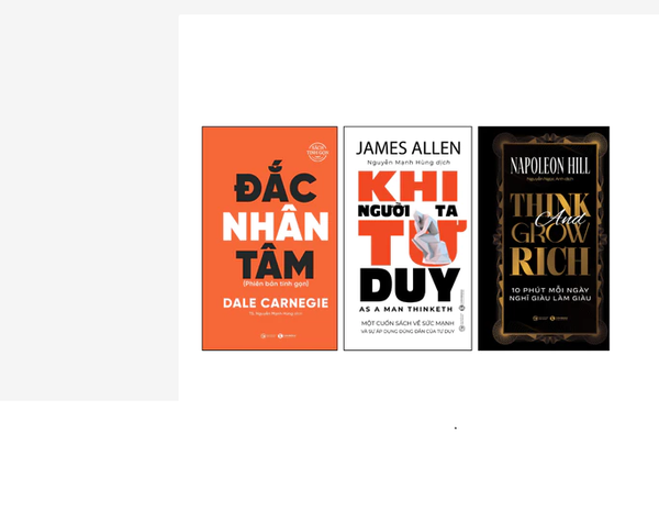 Sách - Combo sách tinh gọn Đắc Nhân Tâm, Think and Grow Rich, Khi Người Ta Tư Duy