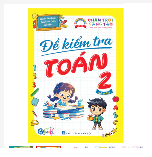 Sách - Đề Kiểm Tra Toán Lớp 2 - Chân Trời Sáng Tạo - Cả năm (1 cuốn)