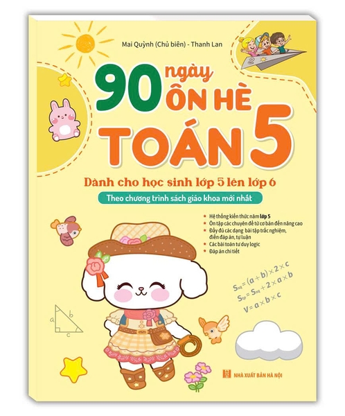 90 Ngày ôn hè Toán 5 (dành cho học sinh lớp 5 lên lớp 6)(Theo chương trình SGK mới nhất)