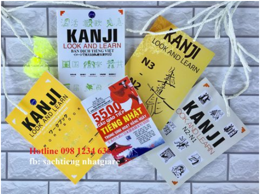 Kanji look and learn ( Bộ 4 cuốn) - Tặng kèm 5500 câu giao tiếp tiếng Nhật