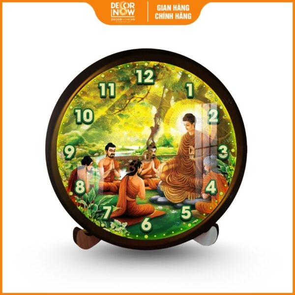 Đồng hồ Phật Giáo Ngũ Tăng Kính Lễ Phật Thích Ca Mâu Ni DecorNow DH01