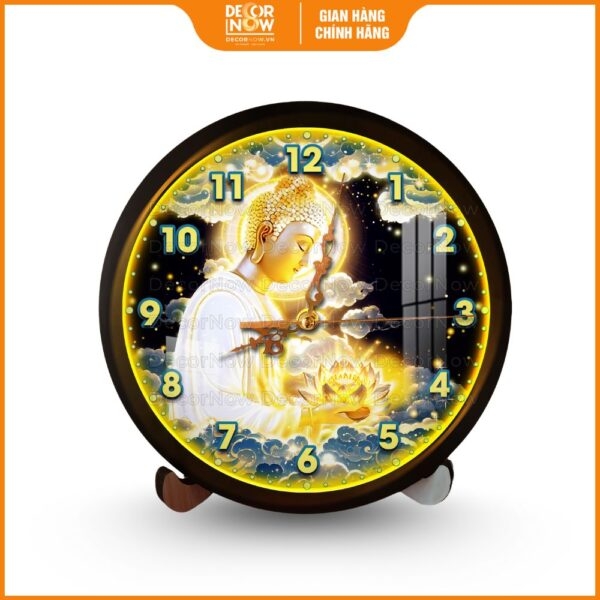 Đồng hồ Phật Giáo Phật Quang Sen Nở Đom Đóm Từ Bi DecorNow DH04