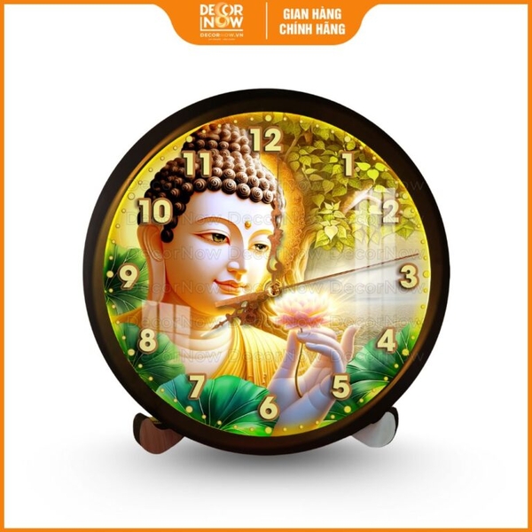 Đồng hồ Phật Giáo Phật Diện Liên Hoa Khai Ngộ DecorNow DH09